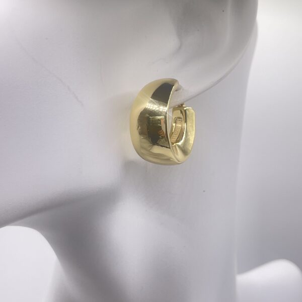 pendientes aros anchos de oro